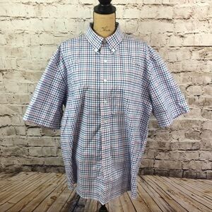 JoS.A.Bank Light Blue/Pink/ Navy Blue Checkered XL